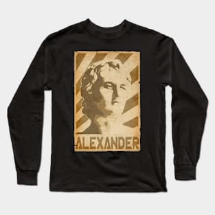 Alexander The Great Retro Propaganda Long Sleeve T-Shirt